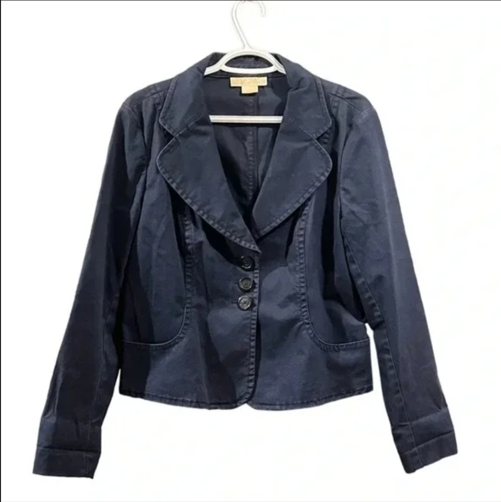 Michael Kors Women's Navy Blue Blazer SZ M/M